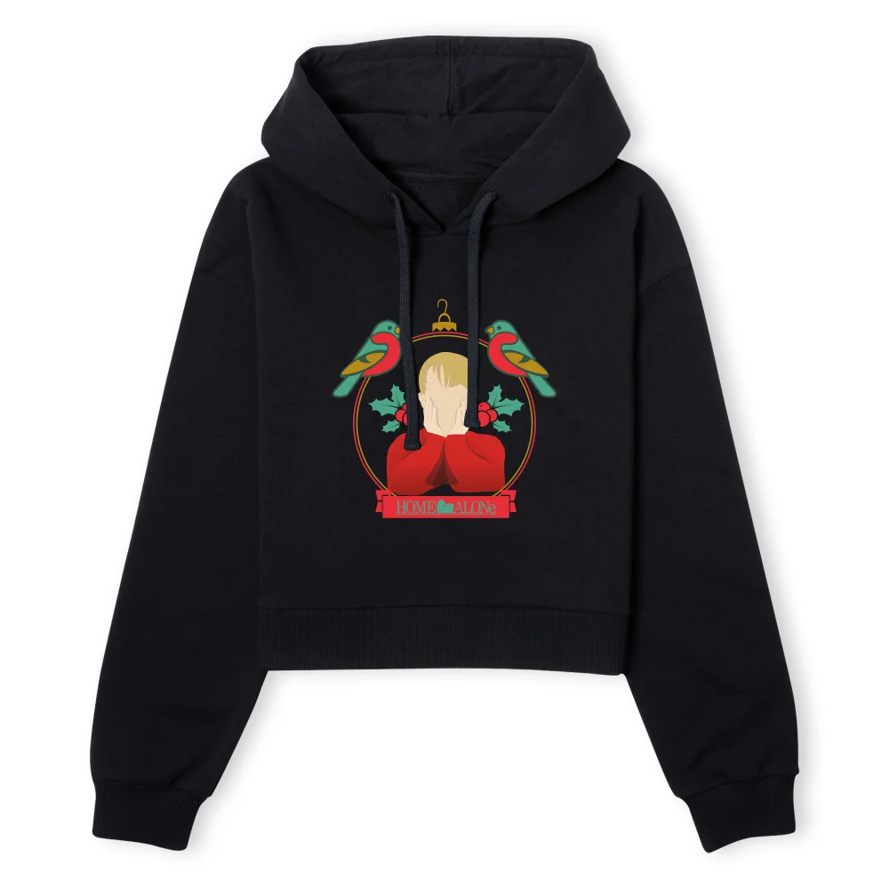 Home Alone Christmas Bauble Women's Cropped Hoodie - Black - XS - Schwarz Bild 1