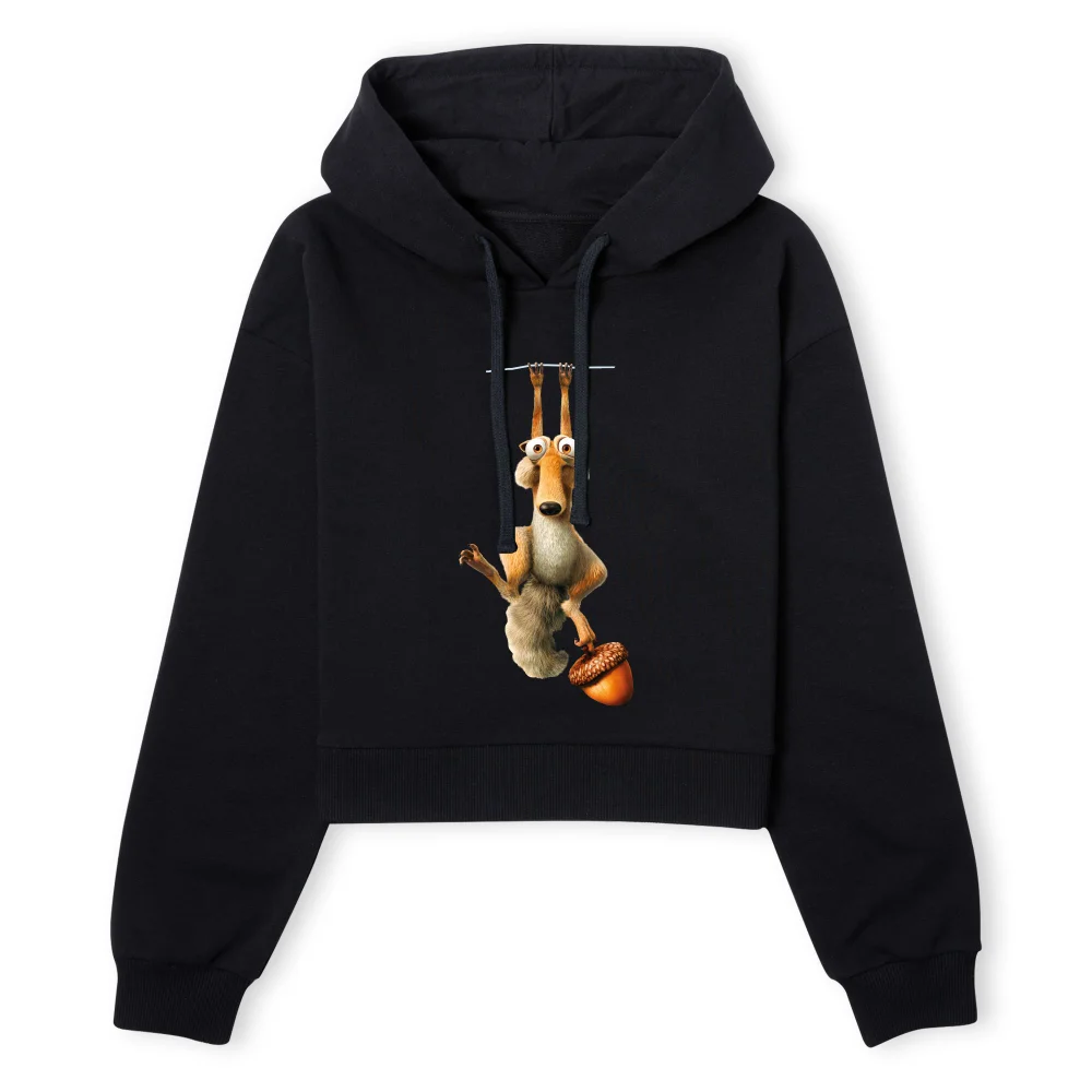 Ice Age Scrat Women's Cropped Hoodie - Black - XS - Schwarz Bild 1