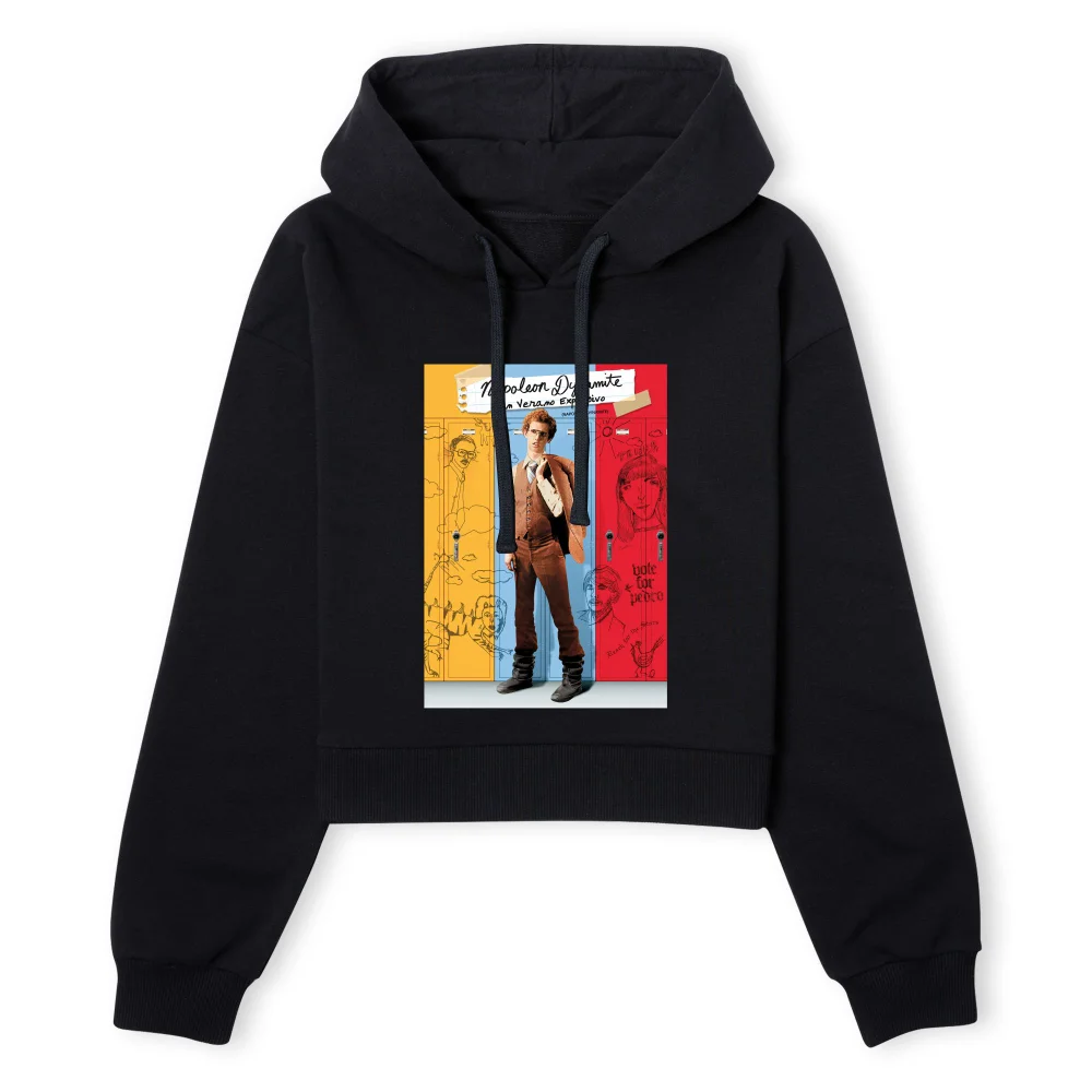 Napoleon Dynamite Poster Women's Cropped Hoodie - Black - XS - Schwarz Bild 1