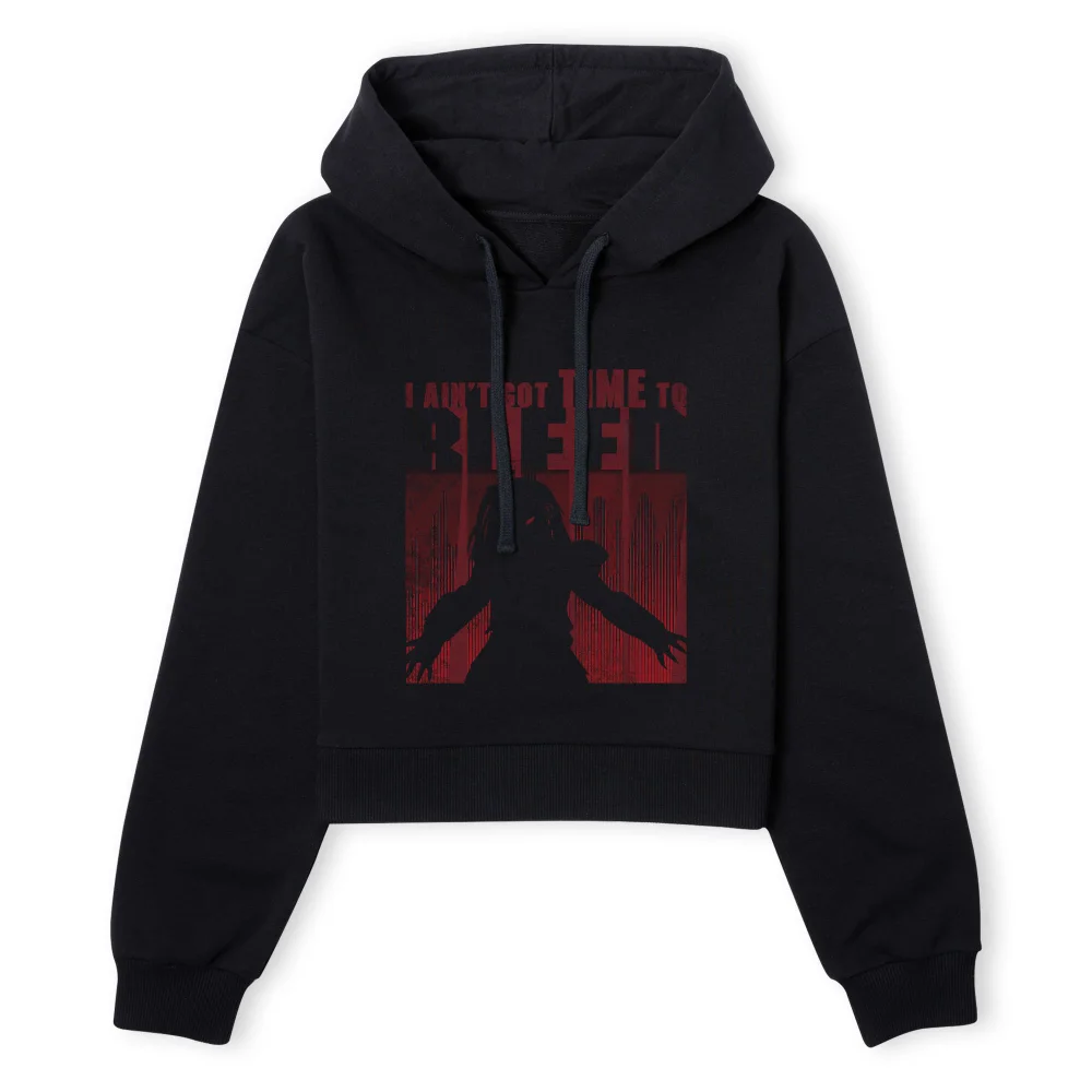Predator Time To Bleed Women's Cropped Hoodie - Black - XS - Schwarz Bild 1