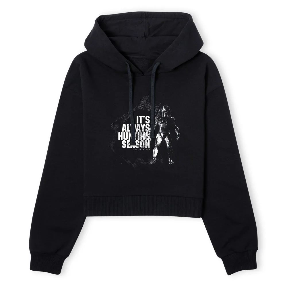 Predator Always Hunting Season Women's Cropped Hoodie - Black - XS - Schwarz Bild 1