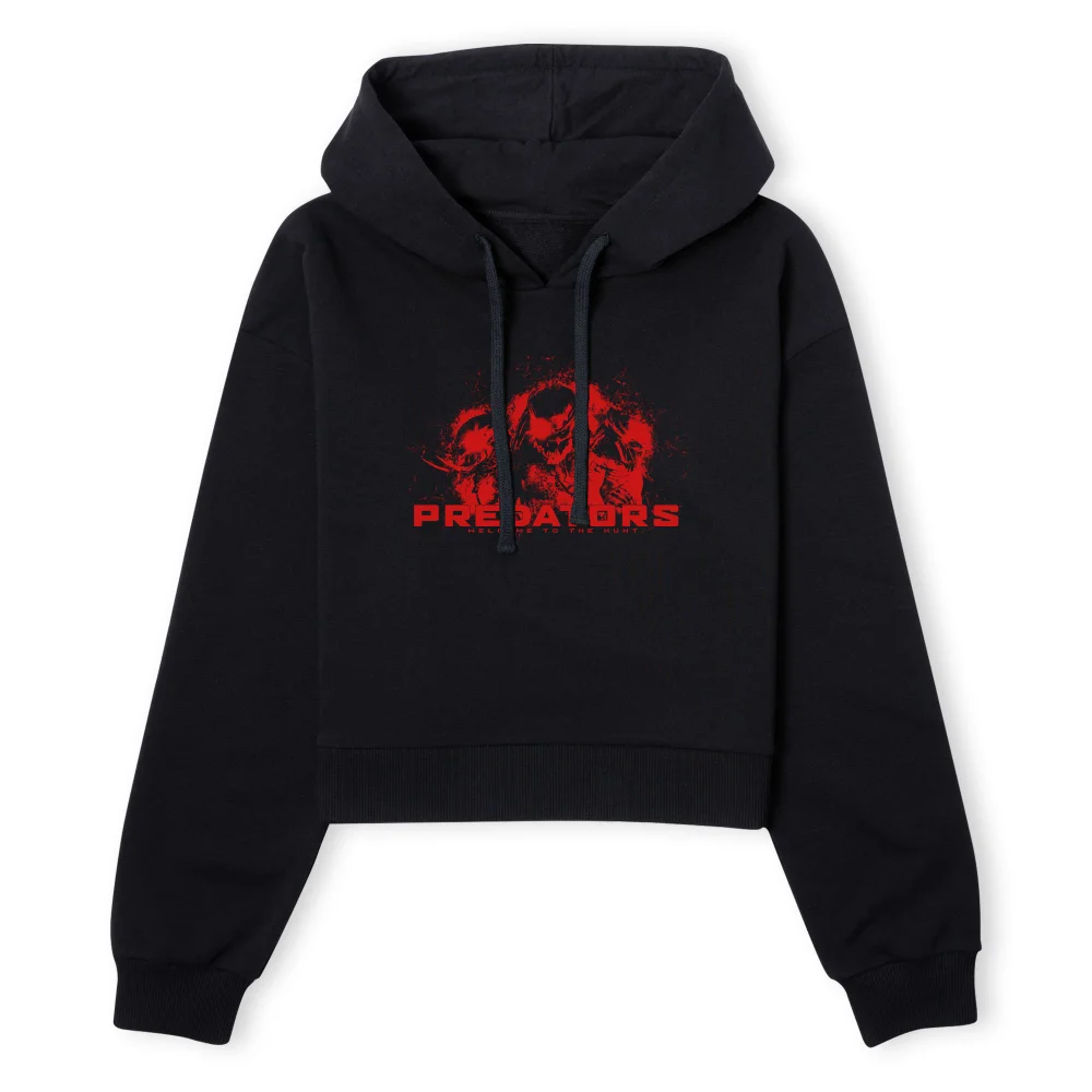 Predator Welcome To The Hunt Women's Cropped Hoodie - Black - XS - Schwarz Bild 1