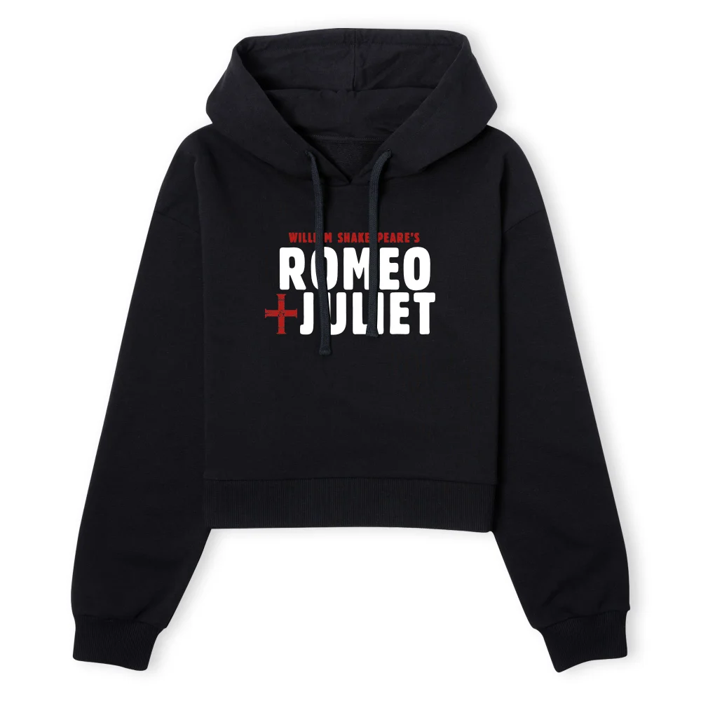Romeo and Juliet Logo Women's Cropped Hoodie - Black - XS - Schwarz Bild 1