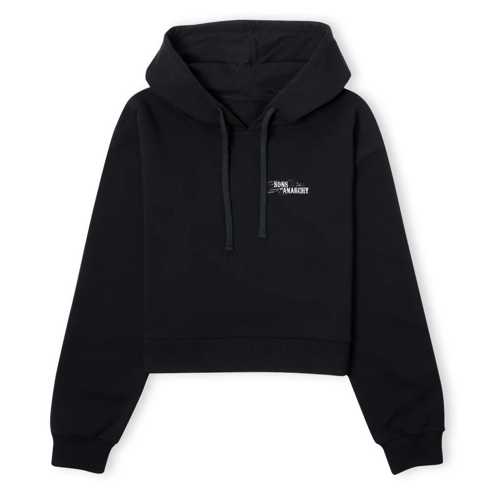 Sons of Anarchy Redwood Pocket Women's Cropped Hoodie - Black - XS - Schwarz Bild 1