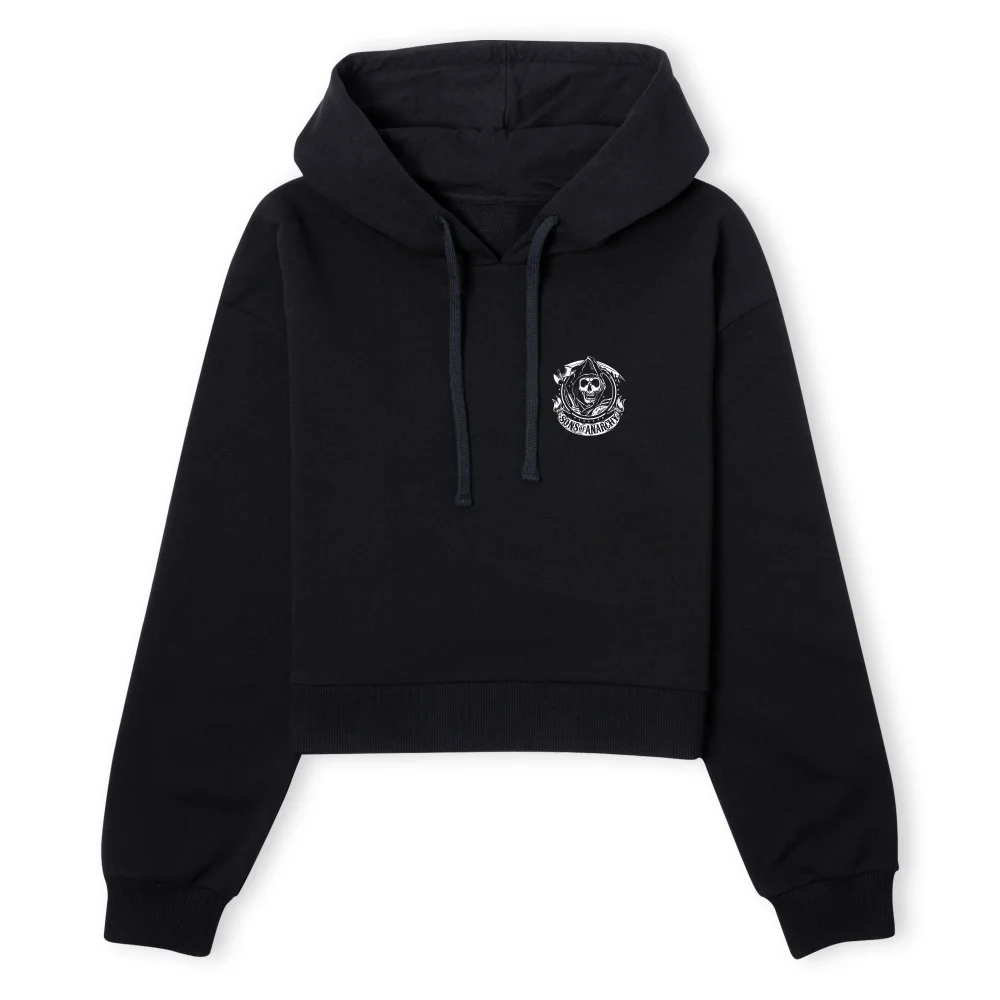 Sons of Anarchy White Label Women's Cropped Hoodie - Black - XS - Schwarz Bild 1