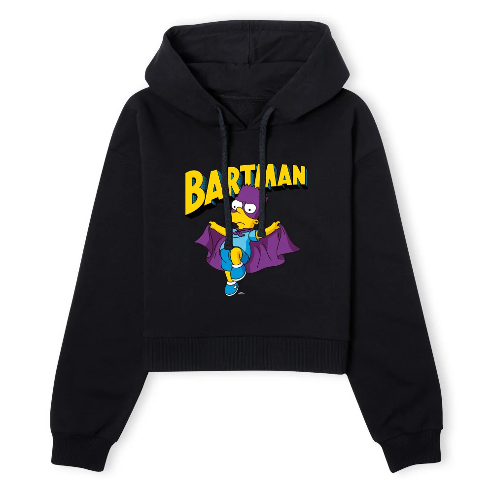 The Simpsons Bartman Women's Cropped Hoodie - Black - XS - Schwarz Bild 1