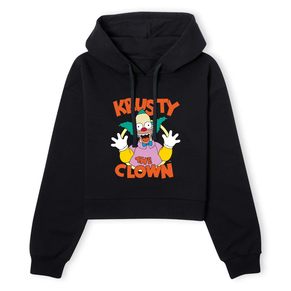 The Simpsons Krusty The Clown Women's Cropped Hoodie - Black - XS - Schwarz Bild 1