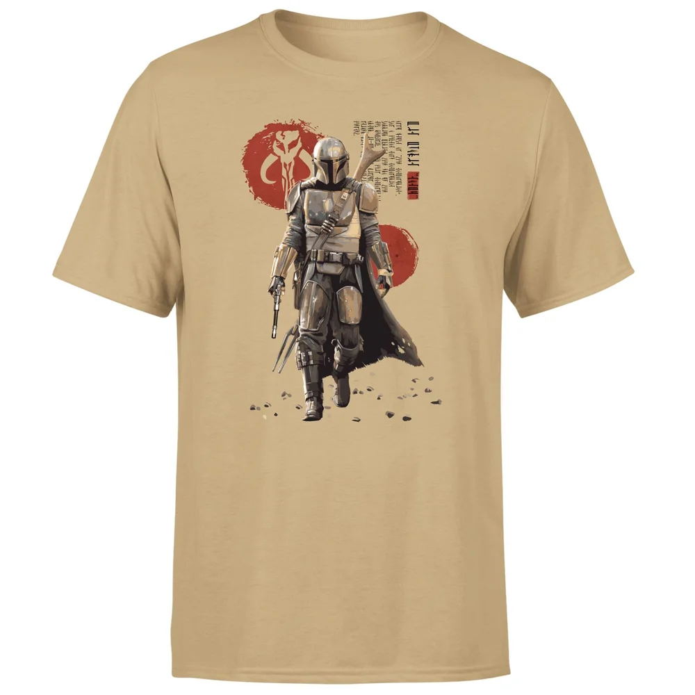 Star Wars The Mandalorian Mando'a Script Men's T-Shirt - Tan - S Bild 1
