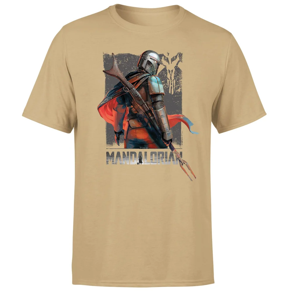 Star Wars The Mandalorian Colour Edit Men's T-Shirt - Tan - S Bild 1