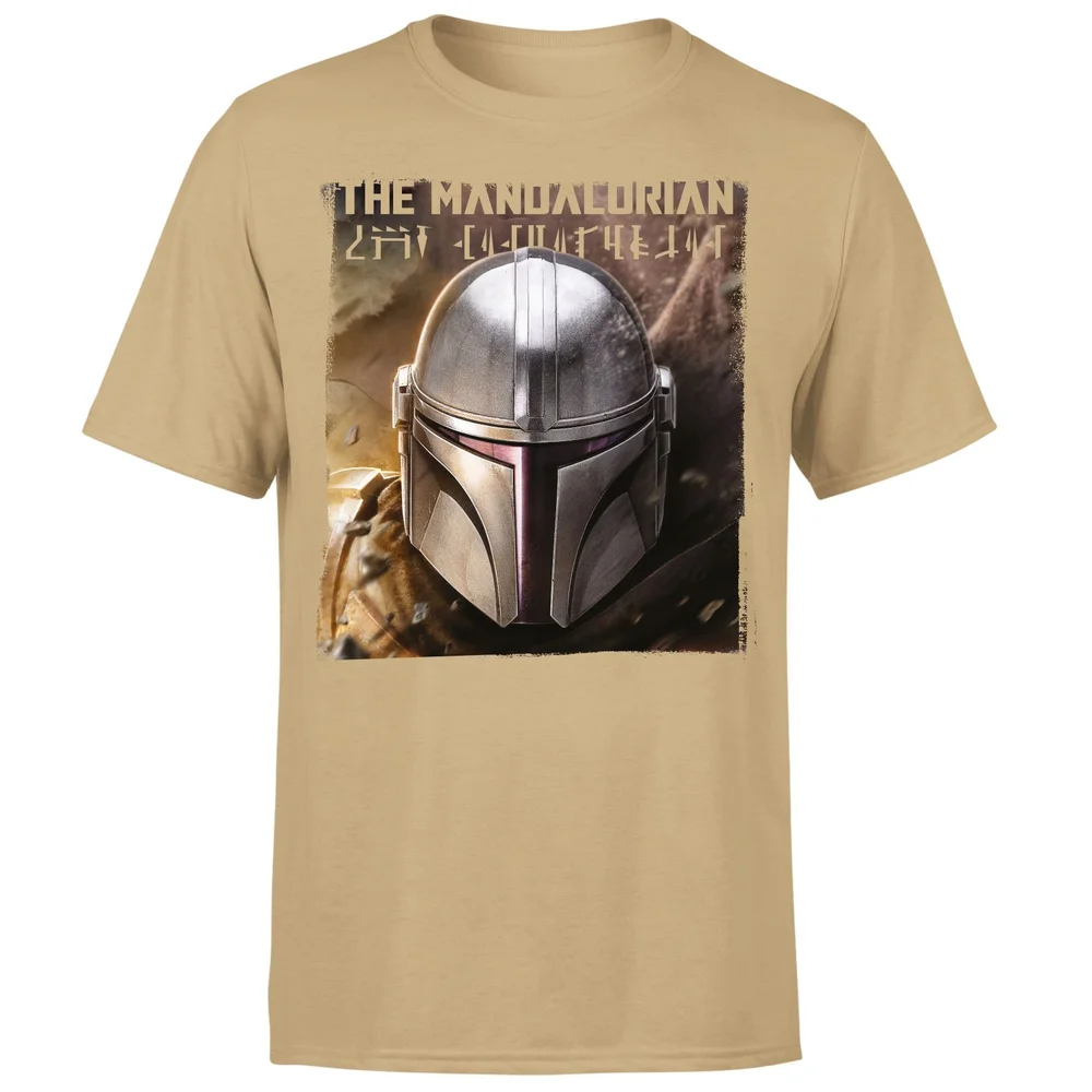 Star Wars The Mandalorian Focus Men's T-Shirt - Tan - S Bild 1