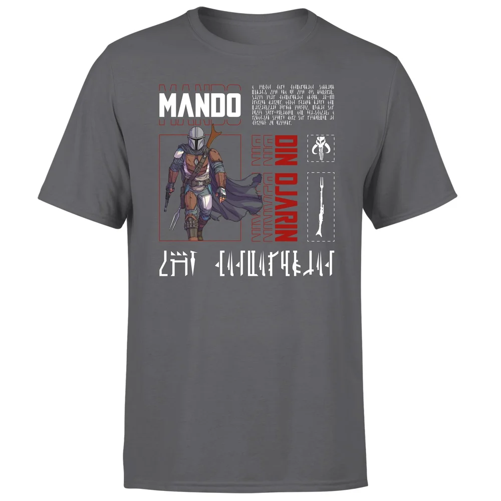 Star Wars The Mandalorian Biography Men's T-Shirt - Charcoal - S Bild 1