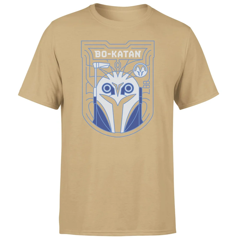 Star Wars The Mandalorian Bo-Katan Badge Men's T-Shirt - Tan - S Bild 1