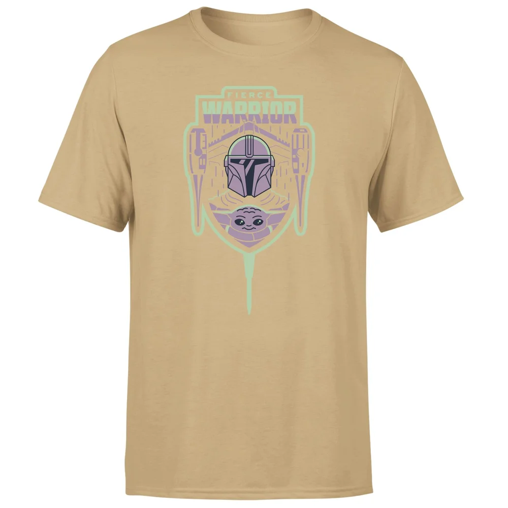 Star Wars The Mandalorian Fierce Warrior Men's T-Shirt - Tan - S Bild 1