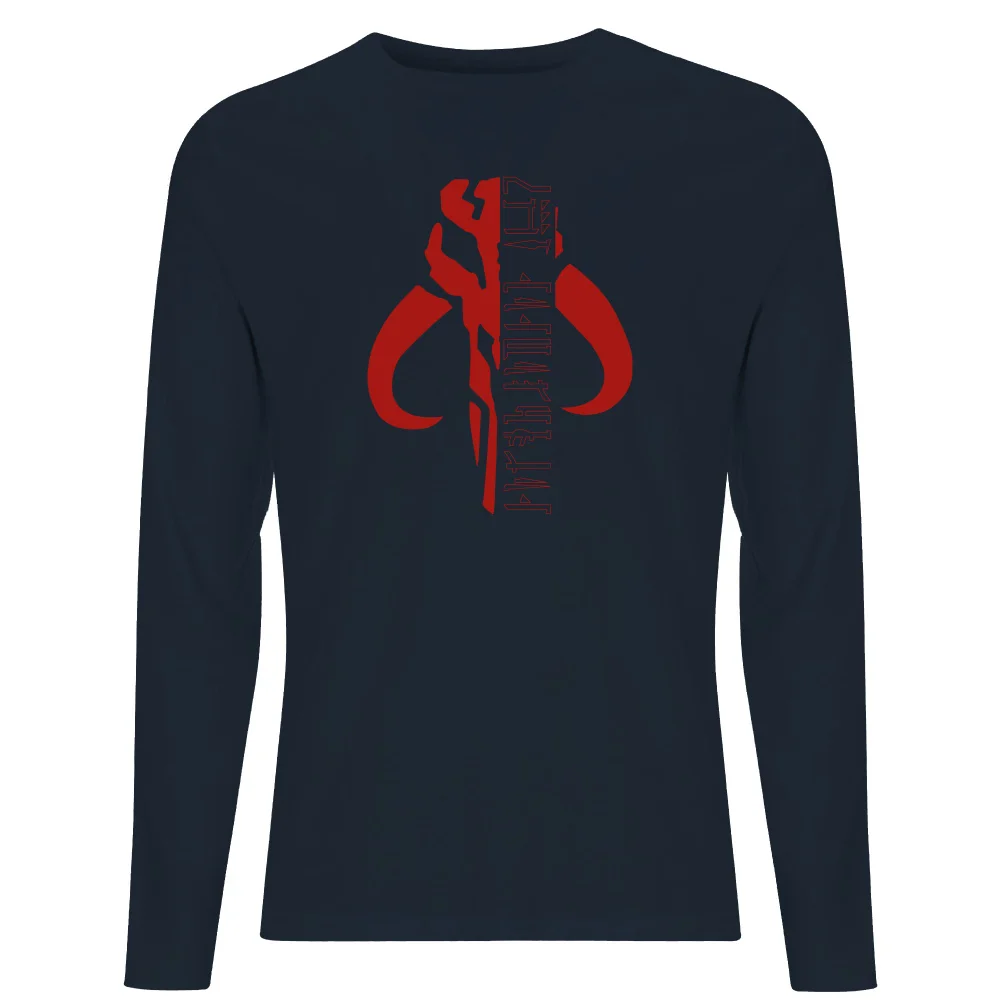 Star Wars The Mandalorian Mando Badge Men's Long Sleeve T-Shirt - Navy - S Bild 1