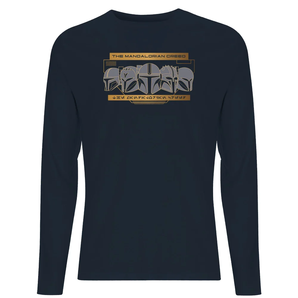 Star Wars The Mandalorian Creed Men's Long Sleeve T-Shirt - Navy - S Bild 1