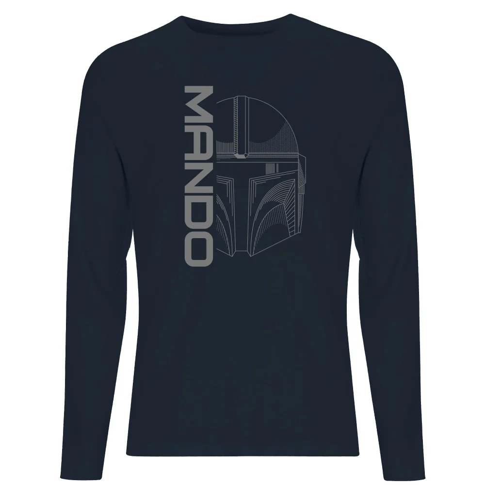 Star Wars The Mandalorian Mando Men's Long Sleeve T-Shirt - Navy - S Bild 1