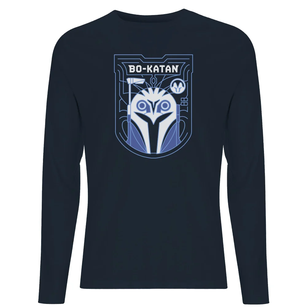 Star Wars The Mandalorian Bo-Katan Badge Men's Long Sleeve T-Shirt - Navy - S Bild 1