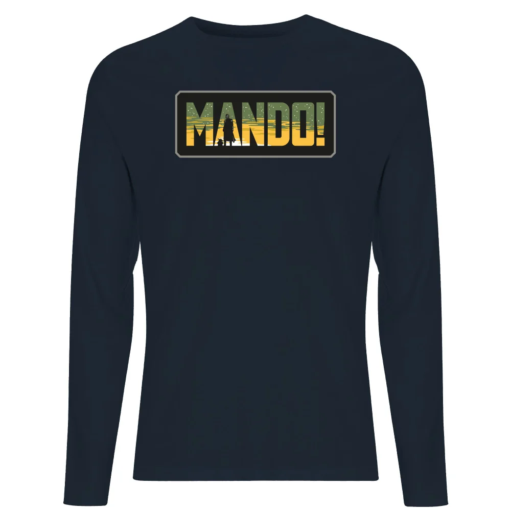 Star Wars The Mandalorian Mando! Men's Long Sleeve T-Shirt - Navy - S Bild 1