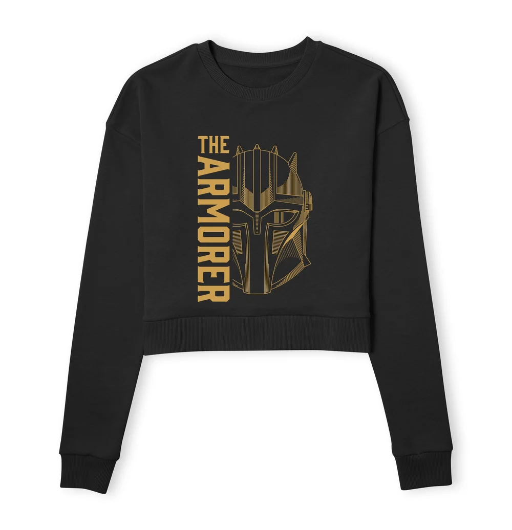 Star Wars The Mandalorian The Armorer Women's Cropped Sweatshirt - Black - XS Bild 1