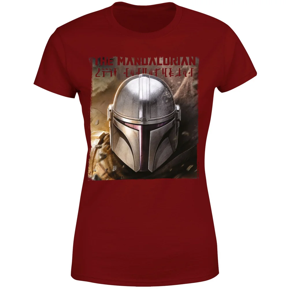 Star Wars The Mandalorian Focus Women's T-Shirt - Burgundy - XS Bild 1