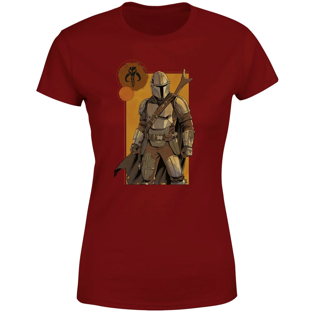 Star Wars The Mandalorian Composition Women's T-Shirt - Burgundy - XS Bild 1