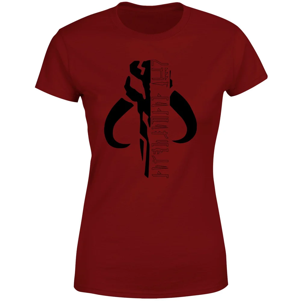 Star Wars The Mandalorian Mando Badge Women's T-Shirt - Burgundy - XS Bild 1