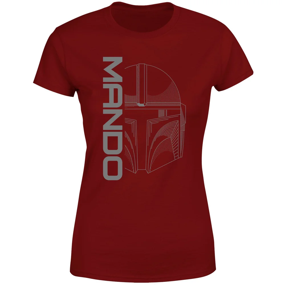 Star Wars The Mandalorian Mando Women's T-Shirt - Burgundy - XS Bild 1
