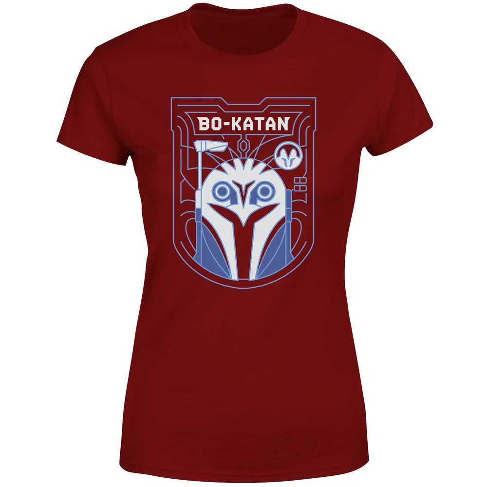 Star Wars The Mandalorian Bo-Katan Badge Women's T-Shirt - Burgundy - XS Bild 1