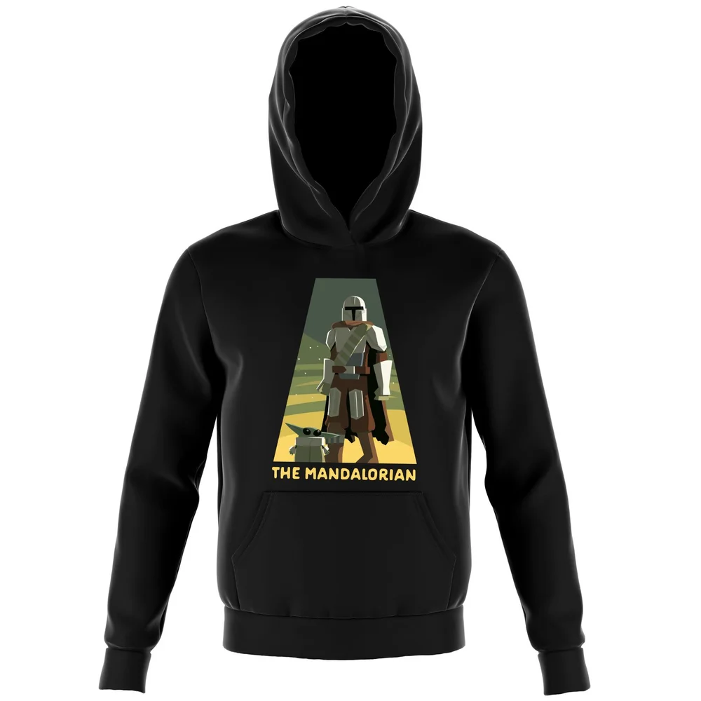 Star Wars The Mandalorian Artistic Pose Kids' Hoodie - Green - 3-4 Jahre Bild 1