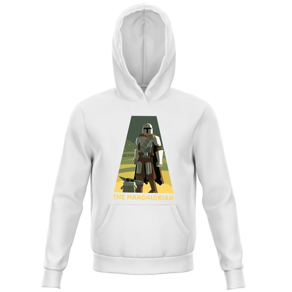 Star Wars The Mandalorian Artistic Pose Kids' Hoodie - Green - 3-4 Jahre Bild 1