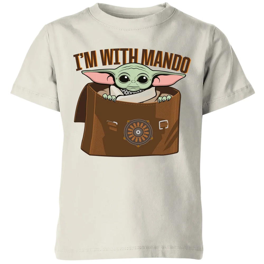 Star Wars The Mandalorian I'm With Mando Kids' T-Shirt - Cream - 3-4 Jahre Bild 1