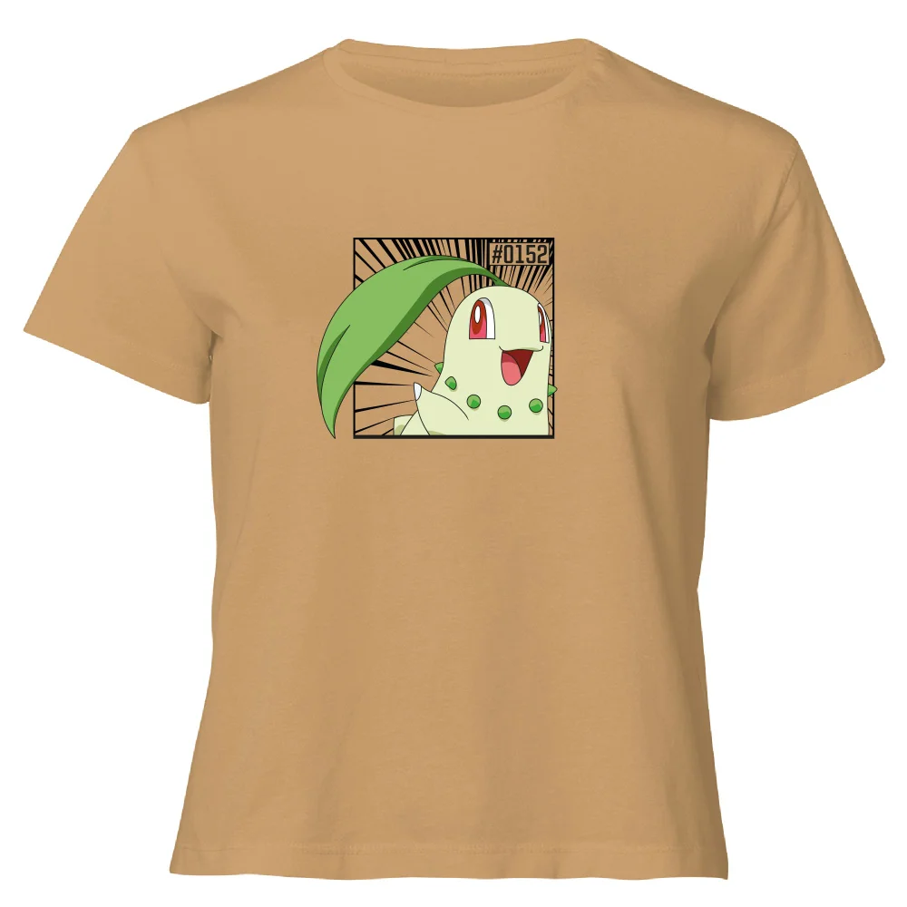 Pokemon Chikorita Women's Cropped T-Shirt - Tan - XL Bild 1