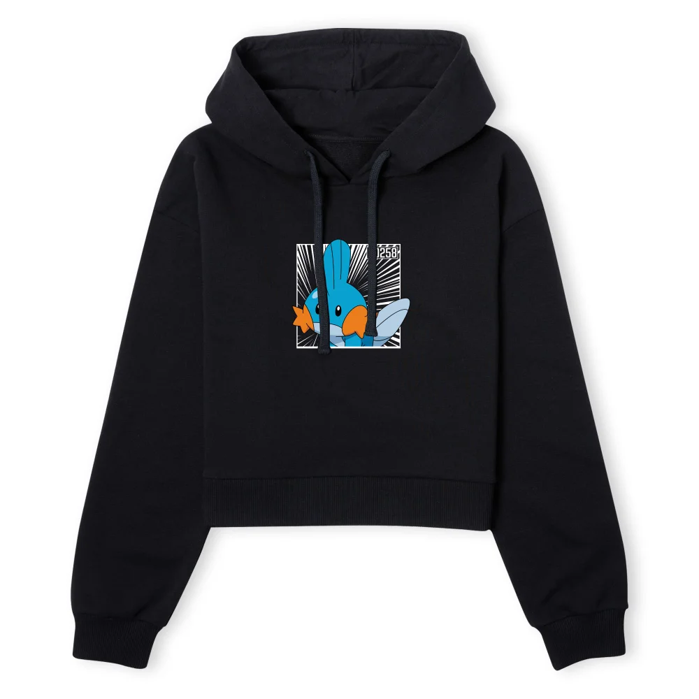 Pokemon Mudkip Women's Cropped Hoodie - Black - XS Bild 1