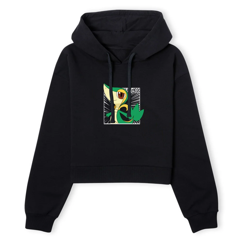 Pokemon Snivy Women's Cropped Hoodie - Black - XS Bild 1