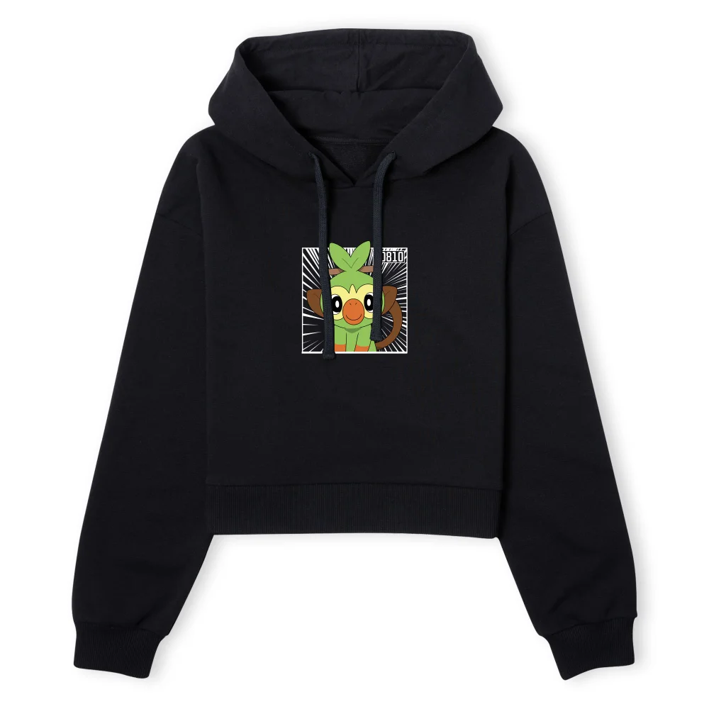 Pokemon Grookey Women's Cropped Hoodie - Black - XS Bild 1