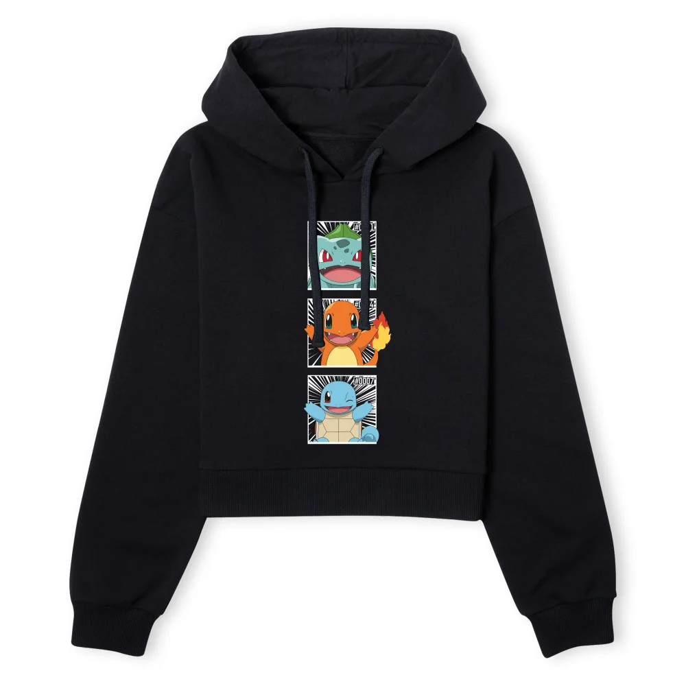 Pokemon Generation 1 Intro Women's Cropped Hoodie - Black - XS Bild 1