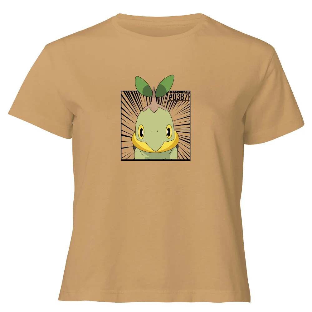 Pokemon Turtwig Women's Cropped T-Shirt - Tan - XL Bild 1