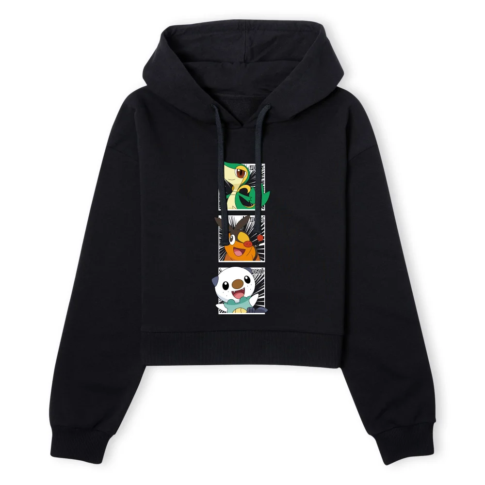 Pokemon Generation 5 Intro Women's Cropped Hoodie - Black - XS Bild 1
