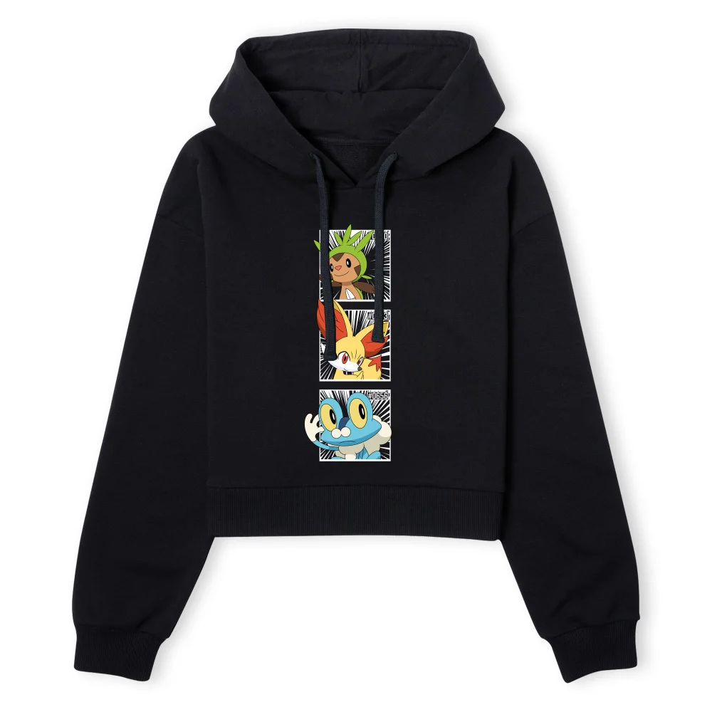 Pokemon Generation 6 Intro Women's Cropped Hoodie - Black - XS Bild 1