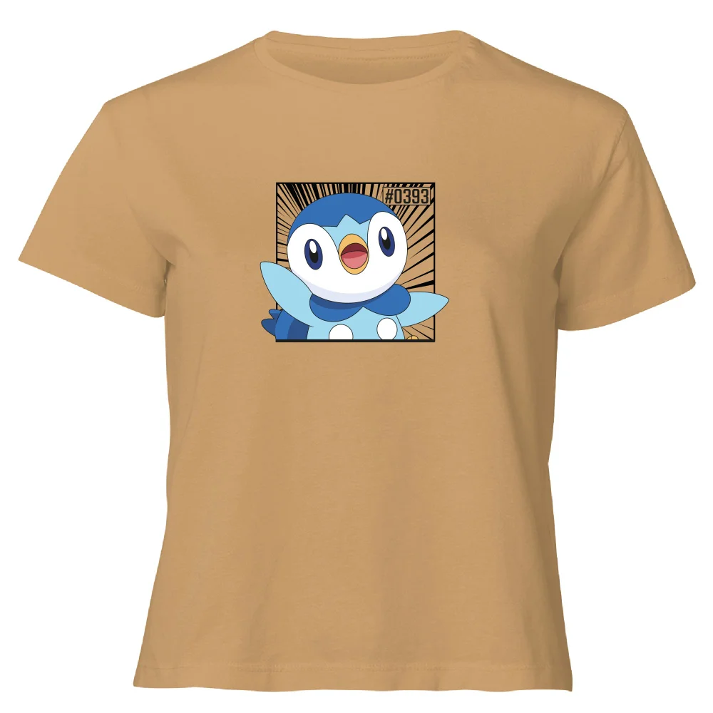 Pokemon Piplup Women's Cropped T-Shirt - Tan - XL Bild 1