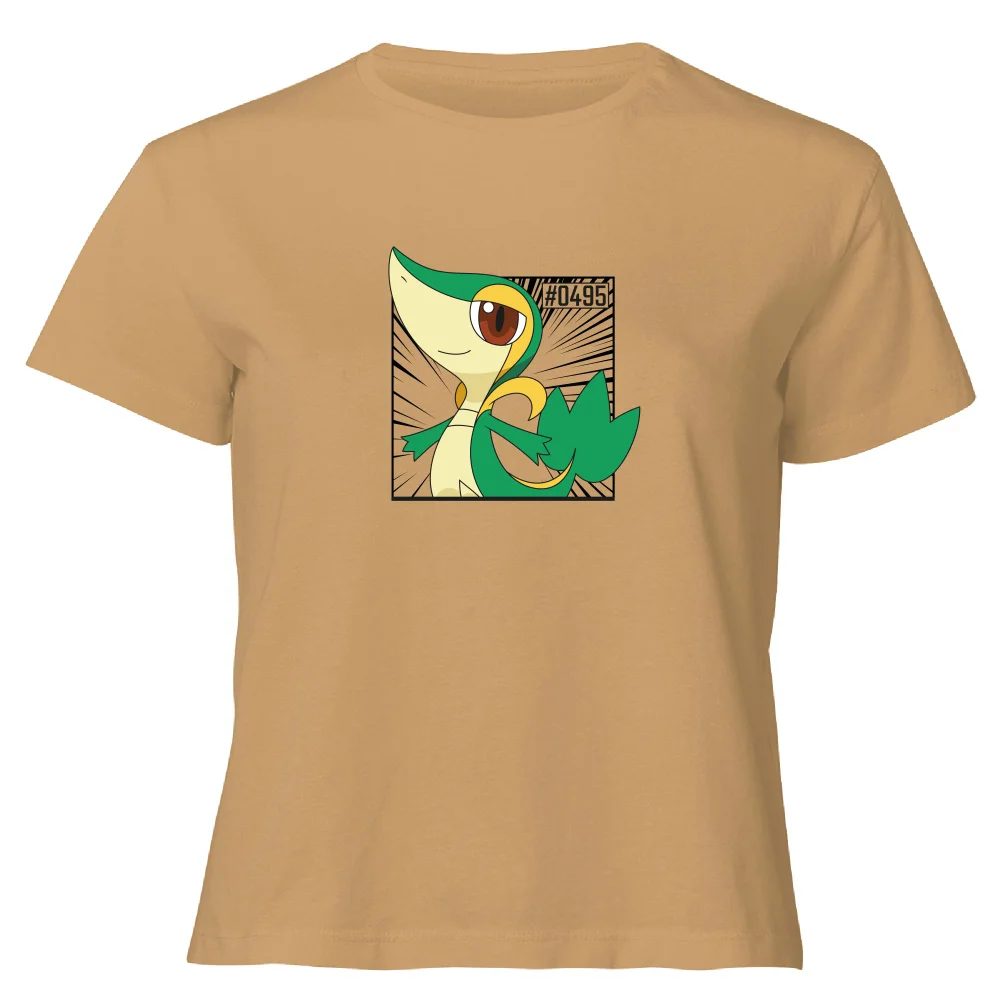 Pokemon Snivy Women's Cropped T-Shirt - Tan - XL Bild 1