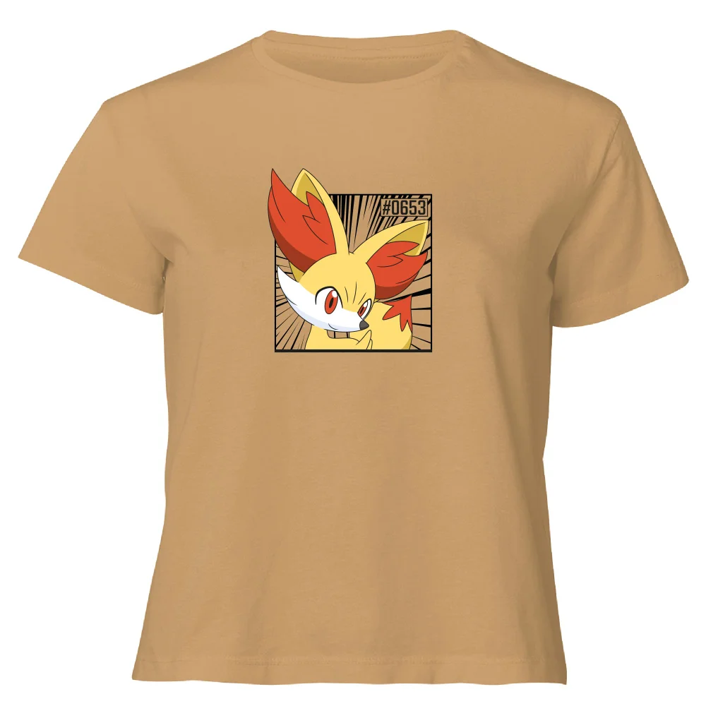 Pokemon Fennekin Women's Cropped T-Shirt - Tan - XL Bild 1
