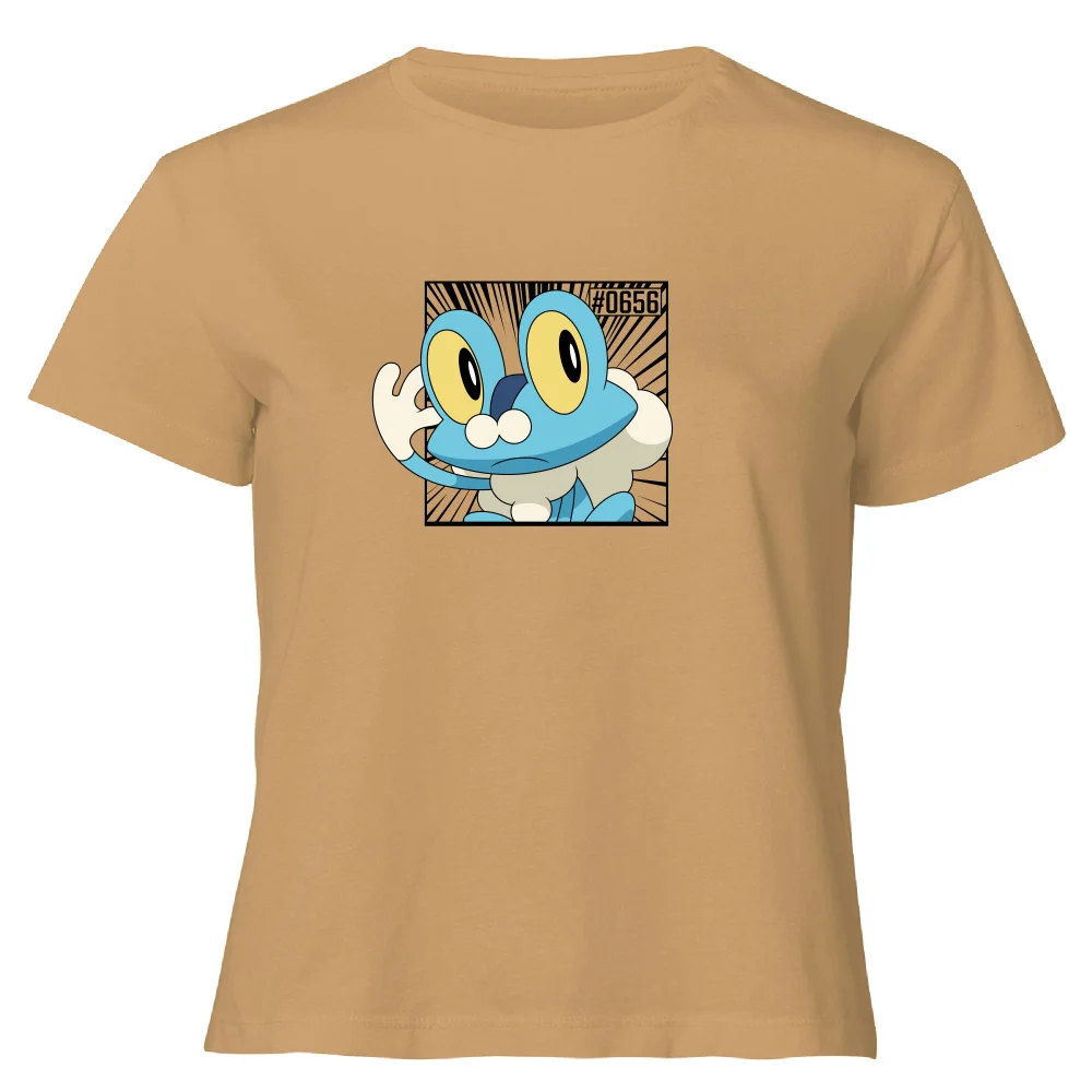 Pokemon Froakie Women's Cropped T-Shirt - Tan - XL Bild 1