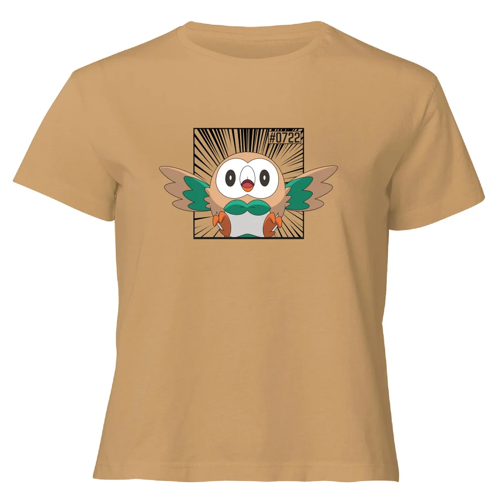Pokemon Rowlet Women's Cropped T-Shirt - Tan - XL Bild 1