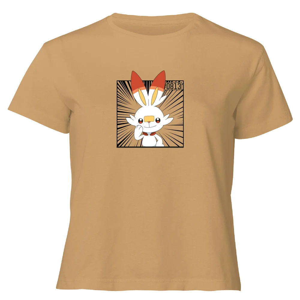 Pokemon Scorbunny Women's Cropped T-Shirt - Tan - XL Bild 1