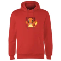 Pokémon Pokédex Glumanda #0004 Hoodie - Rot
