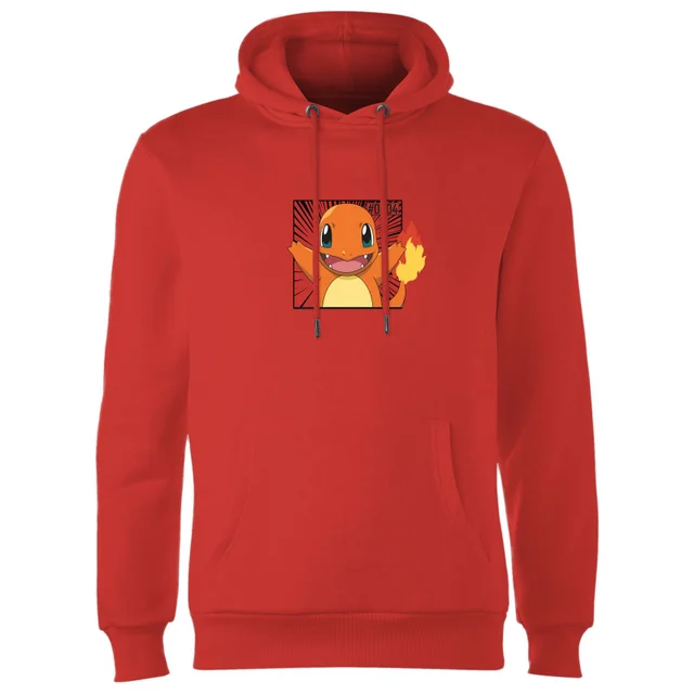 Pokémon Pokédex Glumanda #0004 Hoodie - Rot
