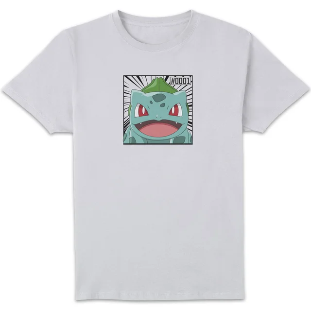 Pokémon Pokédex Bisasam #0001 T-Shirt - Weiß