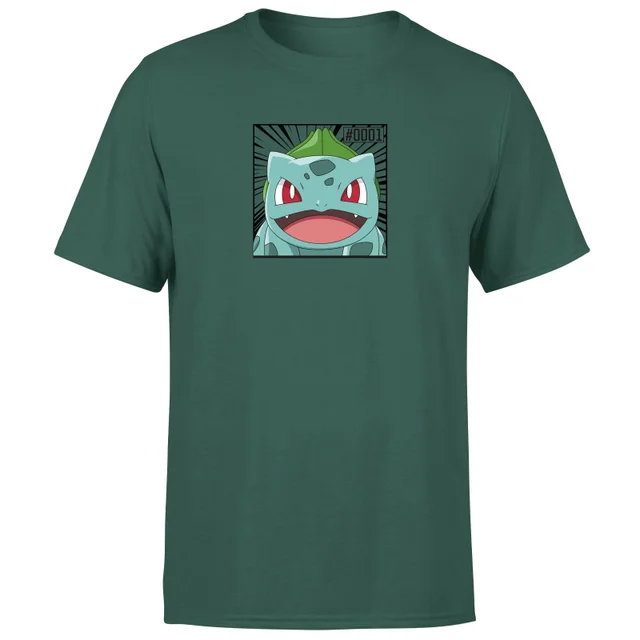Pokémon Pokédex Bisasam #0001 T-Shirt - Green