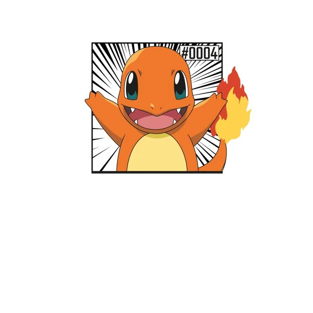 Pokémon Pokédex Glumanda #0004 T-Shirt - Creme